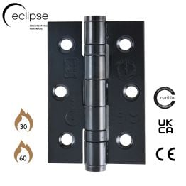 Eclipse 14917 - 76x51x2mm BLK Ball Bearing Hinge Grade 7 - (Pair) - Matt Black