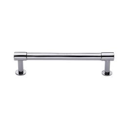 Heritage Brass Cabinet Pull Phoenix Design with 16mm Rose 160mm CTC Polished Chrome finish