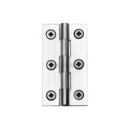 Heritage Brass Hinge Brass 2 1/2" x 1 3/8" Satin Chrome finish