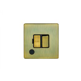 Eurolite Concealed 3mm Switched Fuse Spur Antique Brass