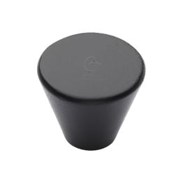 Black Iron Rustic Cabinet Knob Round Cone Design 32mm