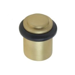 Burlington Stepped Door Stops Satin Brass - By Frelan Hardware - BUR962SB