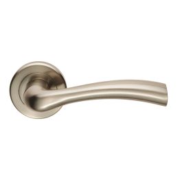 Serozzetta Cinquanta Lever On Rose - Satin Nickel