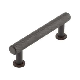 Burlington Piccadilly Knurled Cabinet Handles 96mm Dark Bronze - By Frelan Hardware - BUR410DB