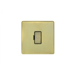 Eurolite Concealed 3mm Unswitched Fuse Spur Antique Brass