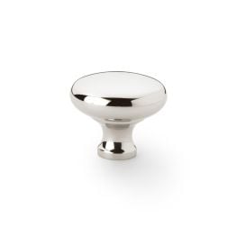 Alexander & Wilks - Wade Round Cupboard Knob - Polished Nickel - 38mm
