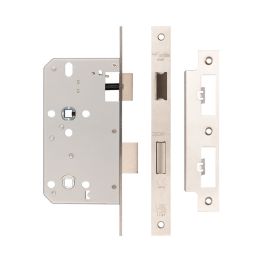 Jedo 78mm Din Bathroom Locks 60mm Backset Satin Stainless Steel - By Frelan Hardware - JL-DB60SSS