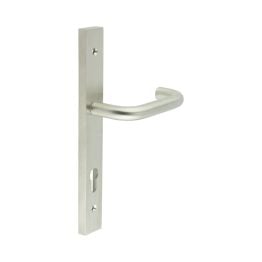 CR-106 Satin Stainless Steel Multi Point Backplate Door Handle - By Frelan Hardware - CR-106G4SSS