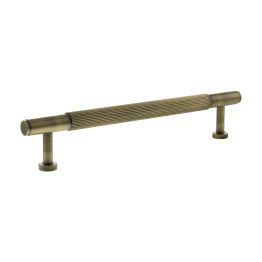Millhouse Brass Battersea Linear T-Bar Cabinet Pull Handle 160mm - Antique Brass