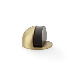 Alexander & Wilks - Shield Floor Mounted Door Stop - Satin Brass