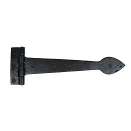 Smooth Black 12" Cast T Hinge (pair)