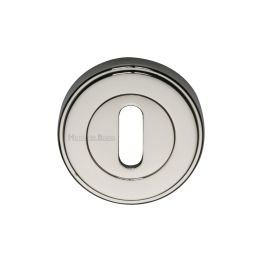 Heritage Brass Key Escutcheon Polished Nickel finish