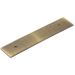 Hoxton Fanshaw Backplates for Cabinet Handles 140x30mm Antique Brass - By Frelan Hardware - HOX5050AB