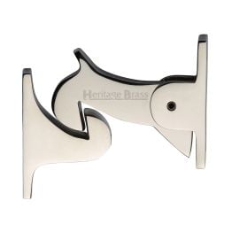 Heritage Brass Door Holder Gravity Design Polished Nickel Finish