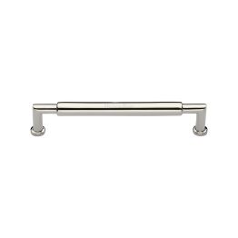 Heritage Brass Cabinet Pull Bauhaus Round Design 101mm CTC Polished Nickel Finish