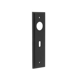 Burlington II Lever Plate Choices Lock Black - By Frelan Hardware - BUR451MB