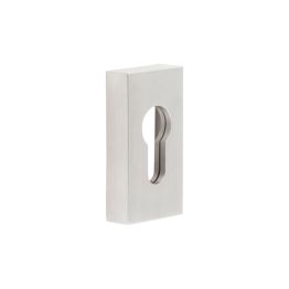 CRES Rectangular Satin Stainless Steel Euro Escutcheon - By Frelan Hardware - CRES404SSS