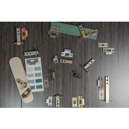 Atlantic Fire-Rated CE Marked Bolt Through Tubular Radius Latch 2.5" - Antique Copper