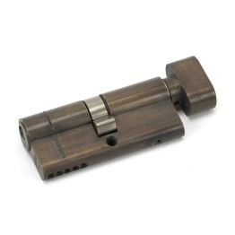 Aged Brass 35/35 5pin Euro Cylinder/Thumbturn KA