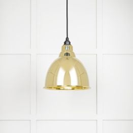 Smooth Brass Brindley Pendant