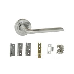 Atlantic Surf Dorpac (2.5" Latch, 3"x2" Hingesx3) - Satin Chrome