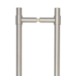 CRES 425mm Back to Back Satin Stainless Steel T-Bar Pull Handle - By Frelan Hardware - CRES3001SSSB2B