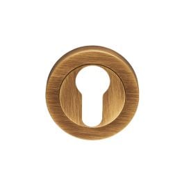 Euro Escutcheon - Antique Brass