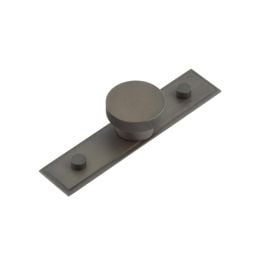 Wenlock Cupboard Knobs 40mm Stepped Backplate Dark Bronze - By Frelan Hardware - HOX-140DB-6090DB