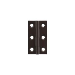 Millhouse Brass Cabinet Butt Hinges 50mm x 28mm x 2mm - Urban Dark Bronze