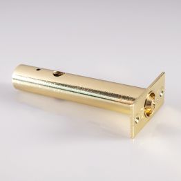 Security Door Bolt Long - Electro Brassed