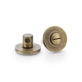 Alexander & Wilks - Plain Thumbturn and Release - Antique Brass