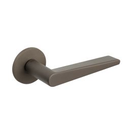 Tupai Rapido 5S Line Torrao Lever Door Handle on 5mm Slimline Round Rose - Titanium