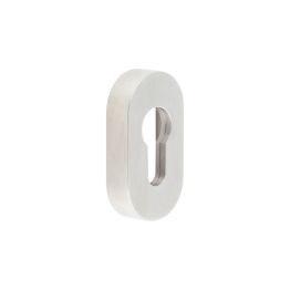 CRES Oval Satin Stainless Steel Euro Escutcheon - By Frelan Hardware - CRES403SSS