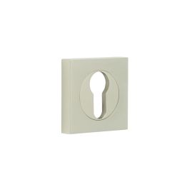 Burlington Euro Profile Escutcheons Square Plain Rose Satin Nickel - By Frelan Hardware - BUR-61SN-171SN