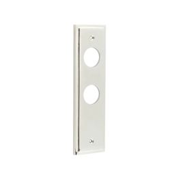 Burlington II Lever Plate Choices Bathroom Polished Nickel - By Frelan Hardware - BUR453PN