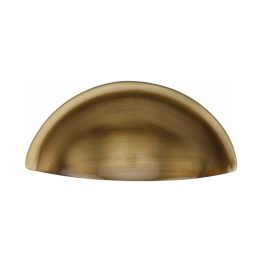 Heritage Brass Drawer Pull Half Moon Design 57mm CTC Antique Brass Finish