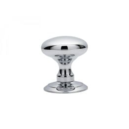 Ice Large Mortice Knob - Polished Chrome