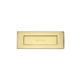 Heritage Brass Letterplate 8" x 3" Polished Brass finish