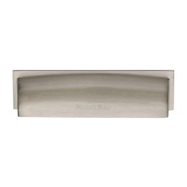 Heritage Brass Drawer Pull Shropshire Design 152mm CTC Satin Nickel Finish