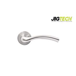 Jigtech Solar Lever On Rose Satin Chrome