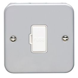 Eurolite Metal Clad Unswitched Fuse Spur Metal Clad