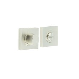 Burlington Turns & Releases Inner 3 Square Plain Rose Satin Nickel - By Frelan Hardware - BUR-81SN-150SN