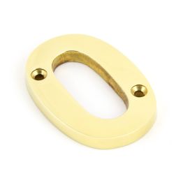 Polished Brass Numeral 0