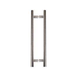 Steel Line Door Pull Handle Back to Back 720mm Satin Stainless Steel finish