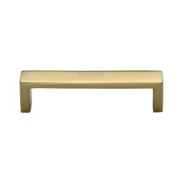 Heritage Brass Cabinet Pull Wide Metro Design 101mm CTC Polished Brass Finish