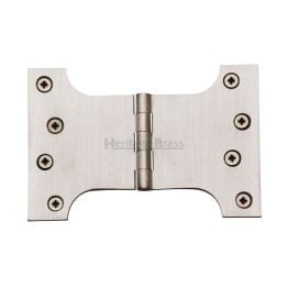 Heritage Brass Parliament Hinge Brass 4" x 4" x 6" Satin Nickel finish