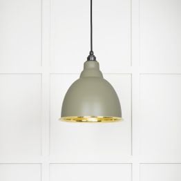 Smooth Brass Brindley Pendant in Tump