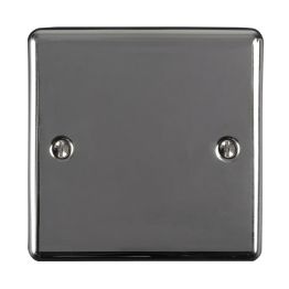 Eurolite Enhance Decorative Single Blank Plate Black Nickel