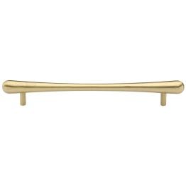 Heritage Brass Cabinet Pull T-Bar Raindrop Design 256mm CTC Satin Brass Finish