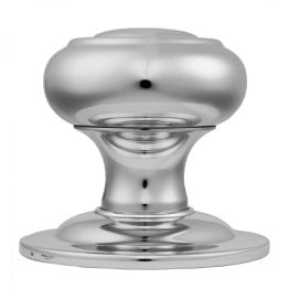 Centre Door Knob - Polished Chrome